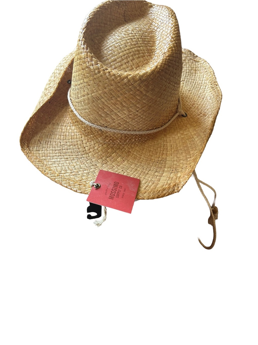 Mossimo Supply Co Natural Rafia Straw Cowboy Hat - Picture 4 of 4